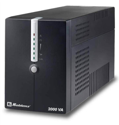 No-Break Koblenz 20012-USB/R – 2000 VA, 1200 W, 4 H, Negro, Oficina