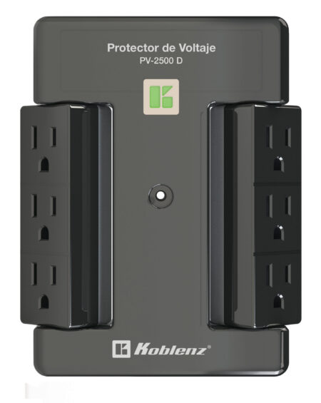 Multicontacto Pv2500D Pared Protector De Voltaje 2500Va 2000W