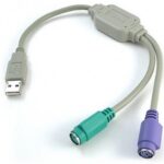 Convertidor USB A Ps2 Brobotix - USB, Ps/2, 0, 22M, Gris