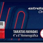 Tarjetas 4x6 Rayado Hemerografica 100 H