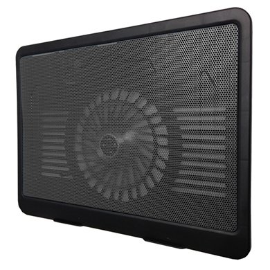 Base Enfriadora Para Laptop Brobotix/Iluminado/Aluminio/Negro, 044695N