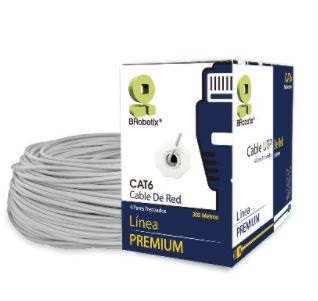 Bobina Utp – Cat6, 305 M, Interior, Gris, 100 Cobre, Brobotix 065144
