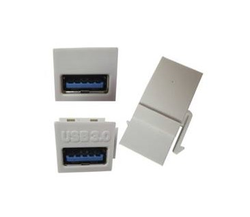 Jack USB Cople V3.0 Brobotix 065630/Hembra-Hembra/Color Blanco