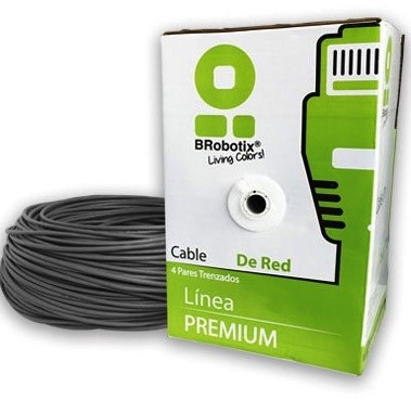 Bobina Utp - Cat5e, 305 M, Interior, Gris, Interior, Cca, Brobotix 065740