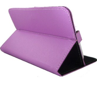 Funda Para Tableta Brobotix 070020L - 7 Pulgadas, Morado, Vinipiel, Universal