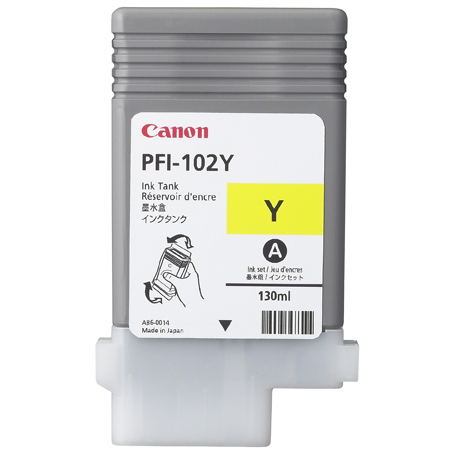 Cartucho Inkjet Pfi-102 Y Yello 130Ml Para Plotter Ipf