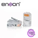 100 Piezas Conector Rj-45 Cat5E Enson Ens-Plcat5E 8 Pines De Cobre