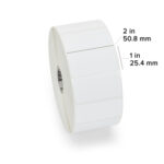 Caja C/6 Rollos De Etiqueta Papel Zebra 10026381 De 2"X1" Dt Z-Perform 1000D Value/Sin Recubrimiento Adhesivo Permanente/Nucleo 1"/Cada Rollo Con 2,340 Etiquetas/Blanco