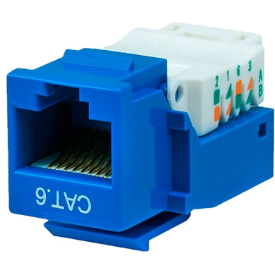 Jack Cat 6 Keystone Azul