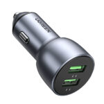 Cargador De Auto 36W Ugreen 10144/2 Puertos USB-A/Compatible Con Vehiculos De 12 Y 24 Vcd/Chip Inteligente