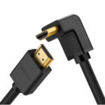 Cable HDMI 2.0 En Angulo De 90° Ugreen 10172, 1 Metro/HDR/3D/Hec/32 Canales De Audio/Hdcp 2.2/Dolby Atmos/18 Gbps