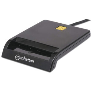 LECTOR DE TARJETAS INTELIGENTES MANHATTAN 102049 EXTERNO USB COLOR NEGRO
