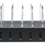 Estacion De Carga Manhattan 102254 Con 6 Puertos USB-A/50W/Color Negro