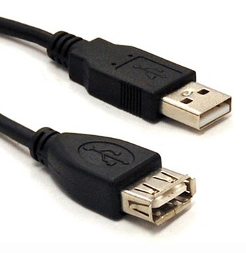 Cable USB Extensión Brobotix 102334 – 1, 8 M, Negro