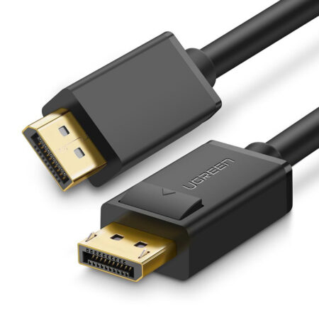 Cable Displayport 1.2 Macho A Macho Ugreen 10245/1.50M/4K A 60Hz/2K A 144Hz/Cobre Estañado 28Awg/Boton De Liberacion