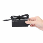Cargador Para Laptop USB-C Manhattan 102513 65W/Universal/Color Negro