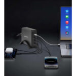 Estacion De Carga USB-C Para 4 Puertos Manhattan 102667 240W/Gris