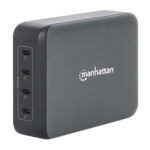 Estacion De Carga USB-C Para 4 Puertos Manhattan 102667 240W/Gris