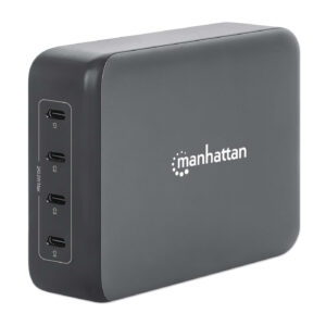 Estacion De Carga Usb-c Para 4 Puertos Manhattan 102667 240w/gris