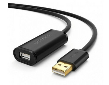 Cable De Extension Activo USB 2.0 Ugreen 10326 30 Mts/Macho-Hembra/Booster Individual Fe1.1S Incorporado