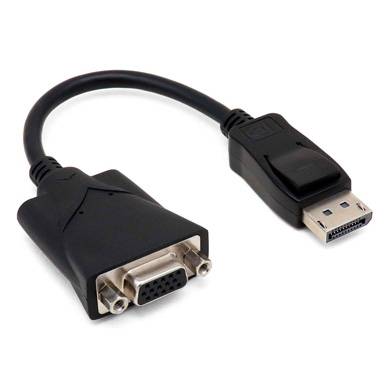 Adaptador Displayport Brobotix 104529 - Negro, Displayport, Vga, Macho/hembra