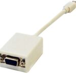 Convertidor Mini Displayport A VGA Brobotix 104574 - Color Blanco, Mini Displayport, VGA, Macho/Hembra