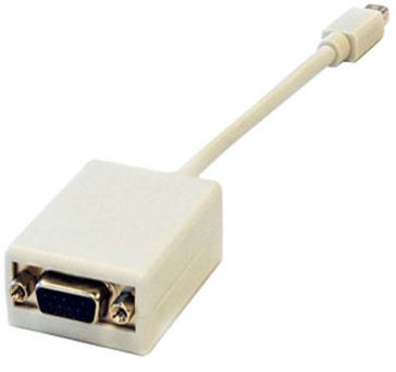 Convertidor Mini Displayport A VGA Brobotix 104574 – Color Blanco, Mini Displayport, VGA, Macho/Hembra