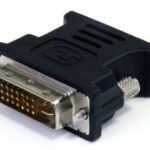 Adaptador DVI A VGA Brobotix - Negro, DVI-I, VGA
