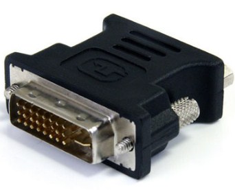 Adaptador DVI A VGA Brobotix – Negro, DVI-I, VGA