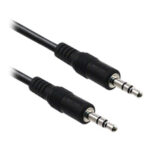 Cable Stereo Macho A Macho Brobotix 105816 - 1, 8 M, Macho / Macho, Negro