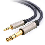 Cable De Audio Estereo Ugreen 10625/3.5Mm-6.35Mm/1Metro/Audio De Hi-Fi/Trenza De Nylon/Blindaje Multiple