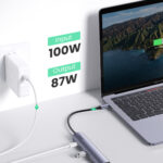 Hub USB-C 5 En 1 Ugreen 10919, Ultradelgado/2 Puertos USB 3.0 A 5 Gbps/HDMI/RJ45/Carga Rapida 100W/Caja De Aluminio