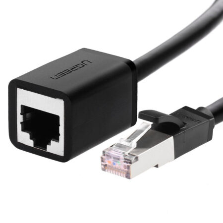 Cable De Extension Cat6 RJ45 F Ugreen/Utp/Macho A Hembra/3M/Metodo De Conexión 568B / Velocidad De Transmisión 1000Mbps/Ancho De Banda Del Canal 250Mhz/Caja De Cobre/Negro, 11282