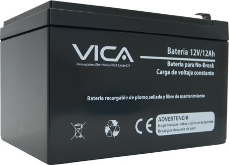 Batería De Reemplazo Vica 12V/12A - Tipo De Acumulador: Plomo/Paquete Sellado Libre De Mantenimiento - Tiempo De Vida Útil 5 Años Aprox. -