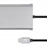 Docking Station Manhattan 130660 USB C/4Xusb/2Xusb C/3Xhdmi/1Xrj-45/1Xsd/1Xmicro SD/Gris