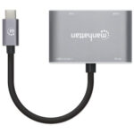 Docking Station Manhattan 130691 USB C A USB/USB-C Pd/HDMI/VGA/Color Gris