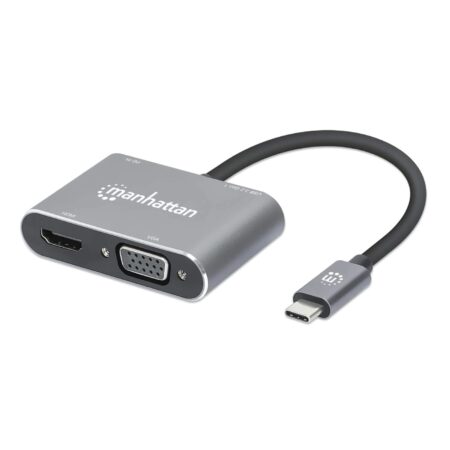 Docking USB-C 4 Ptos Hdmivga USB-Ausb-C Pd