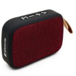 Bocina Bluetooth - Inalambrica, Recargable, Stereo C/Radio Fm, Lector USB Y Micro USB, Portatil, Antideslizante, Negro/Rojo, C/Correa, Brobotix 136476