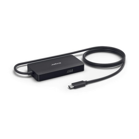 HUB USB-C JABRA PANACAST 1X HDMI/1X VGA/1X RJ-45/2X USB-A COLOR NEGRO, 14207-59