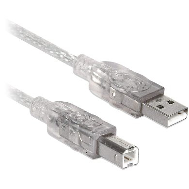 Cable USB V2.0 A-B 1.8 M Plata Brobotix