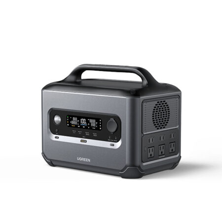 ESTACION DE ENERGIA PORTATIL 1200W UGREEN 15053 (1024WH) 6 AC 1200W/2 USB-C 100W/2 USB-A 22.5W/1 TOMA DE ENCENDEDOR/2 SALIDAS CC5521