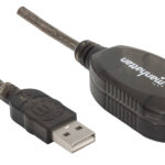 150958 Cable De Extensión Activa USB De Alta Velocidad Usba Macho/ A Hembra - 20M, Con Repetidor Incluido.
