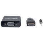 Cable Adaptador Convertidor HDMI A VGA Audio 3.5Mm 1080P M-H