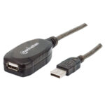 151573 Cable De Extensión Activa USB De Alta Velocidad USB A Macho / USB A Hembra, 10 M; Repetidor Integrado V2.0
