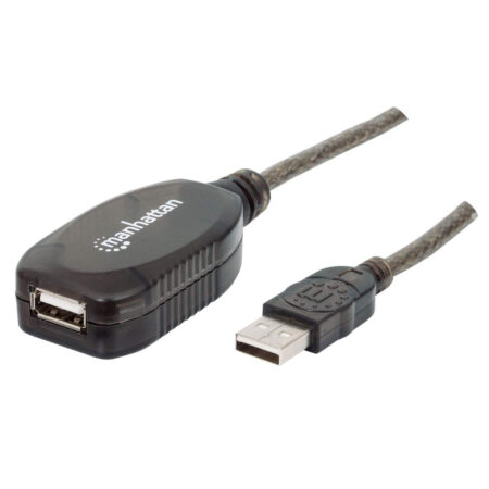 151573 Cable De Extensión Activa Usb De Alta Velocidad Usb A Macho / Usb A Hembra, 10 M; Repetidor Integrado V2.0