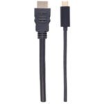 Cable Adaptador USB-C A HDMI Manhattan 151764 2.0 M, Negro