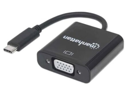 Cable Adaptador Convertidor USB-C 3.1 A VGA Hd15 Macho-Hembra