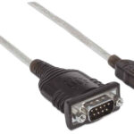 Cable USB A Serial Db9M Manhattan 151849 Macho/Macho/1.8M/Color Plata
