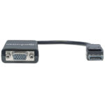 151962 Convertidor De Diplayport A VGA; Displayport Macho A VGA Hd15 Hembra,15 Cm Activo Color Negro.