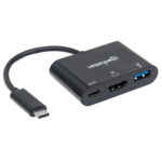 Cable Adaptador Convertidor Docking USB-C A HDMI USB 3.O USB-C